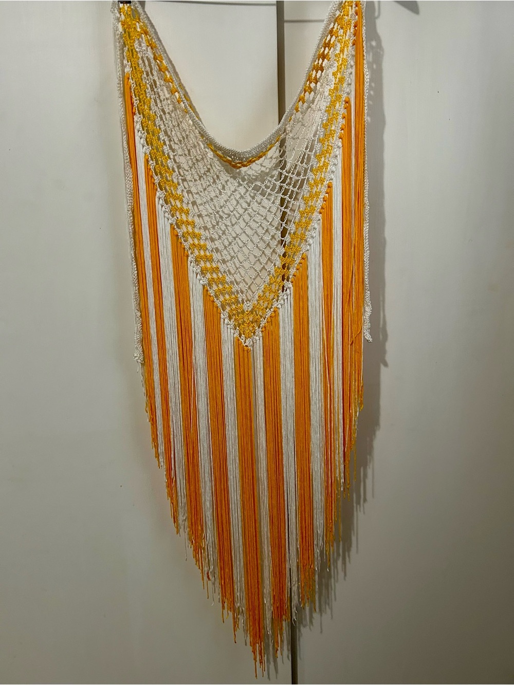 Crocheted Fringe Hip Scarf